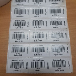 ⭐️ Giấy in mã vạch hay còn gọi Decal mã vạch loại 3 tem / hàng chuẩn 35 x 22mm