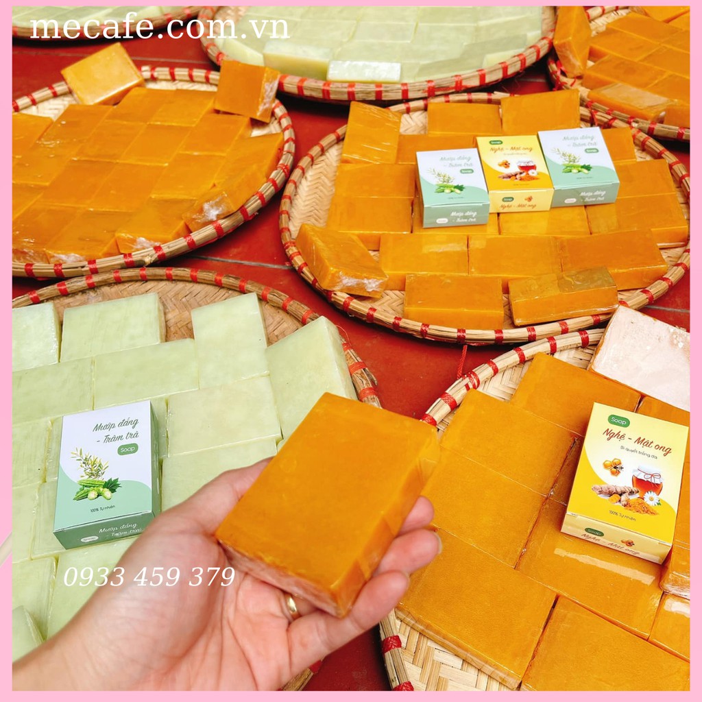Xà bông nghệ mật ong &amp; mướp đắng tràm trà handmade