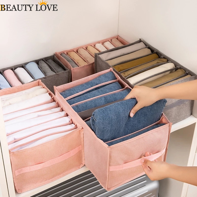 Hộp Đựng Quần Áo / Đồ Dùng Bằng Vải Không Dệt Có Tay Cầm Tiện Dụng Cho Gia Đình