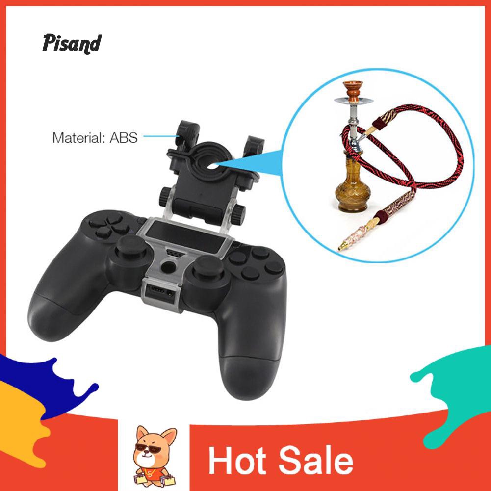 Tay cầm điều khiển có giá đỡ điện thoại và ống shisha cho Sony PS4 Slim Pro