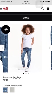 Quần legging jean H&M
