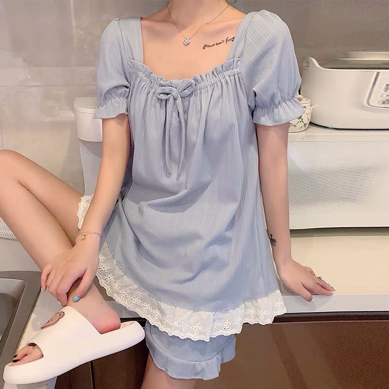 Đầm ngủ dễ thương bigsize SUNNY chất voan thoáng mát