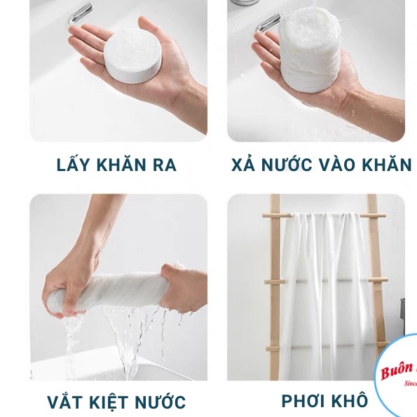 Khăn Tắm Viên Nén Du Lịch (70X140CM) Dùng Một Lần, Khăn Tắm Cotton Tiện Lợi