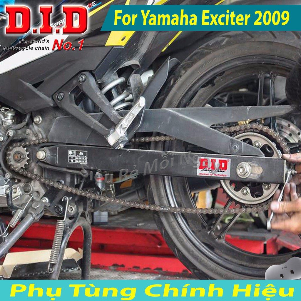 Bộ Nhông Sên Dĩa DID Exciter 2009 và 2010 Côn Tự Động Sên 10ly Thái Lan