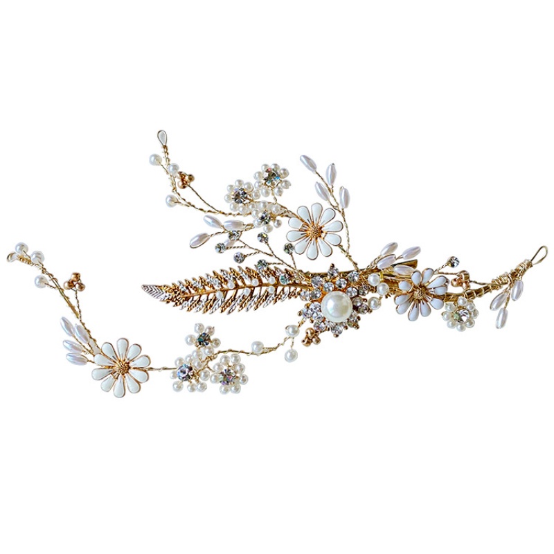 Kẹp Tóc Hình Hoa Cúc Nhỏ Đơn Giản Thời Trang Và Phổ Biến Dành Cho Cô Dâu