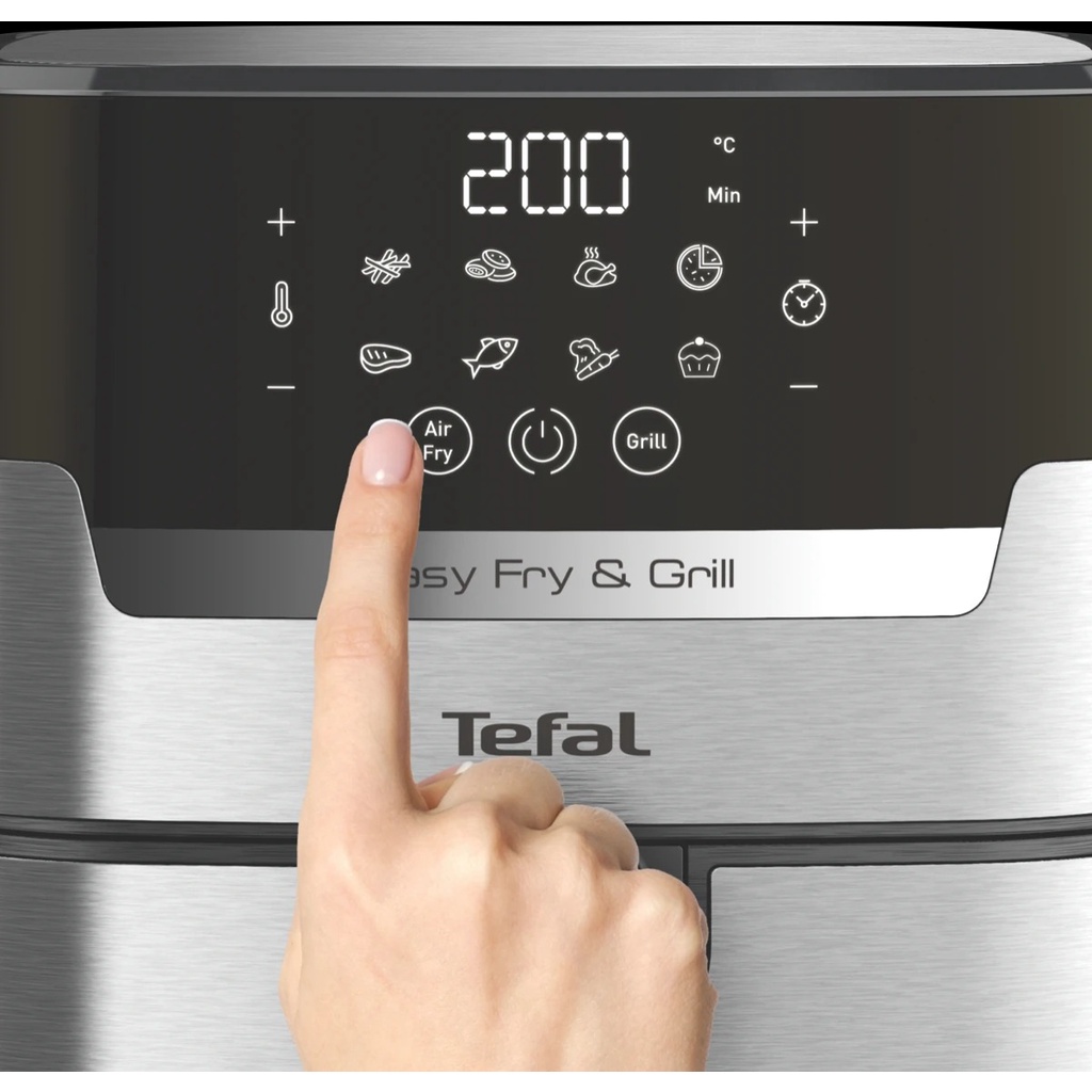 Nồi chiên không dầu Tefal EY505D15 chiên nướng 2 in 1 dung tích 4.2L - Hàng chính hãng