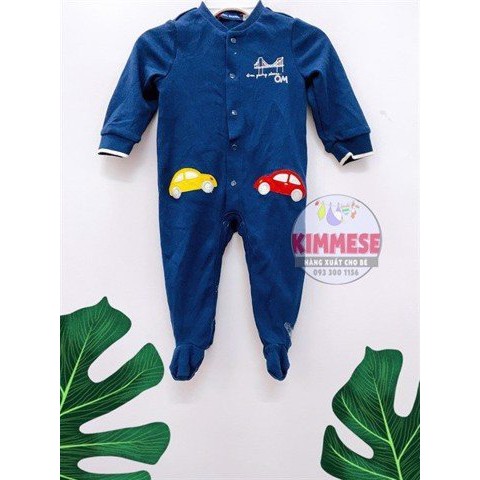 [Mã KIMFS33 Hoàn 5K Đơn 59K] Sleepsuit Bộ Body Cho Bé Cotton Original Marines Xanh Xe - Đồ Ngủ Cho Bé