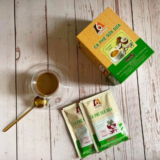 Cà phê Sữa dừa - Cà phê hòa tan - Tinh bột cà phê nguyên chất (10 gói x 25g)