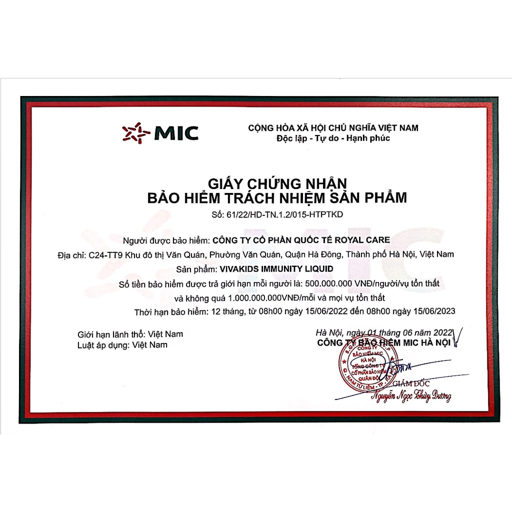 Siro Tăng cường miễn dịch từ Keo ong xanh VivaKids Immunity dành cho trẻ từ 1 tuổi, không Lactose (C/200ml)