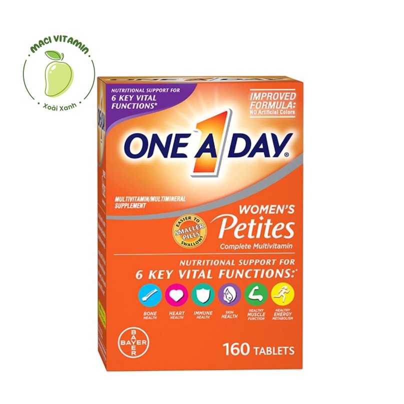 Multivitamin - Vitamin Tổng hợp cho Phụ nữ - One A Day Women’s - Hỗ trợ sức khỏe miễn dịch, 160 viên