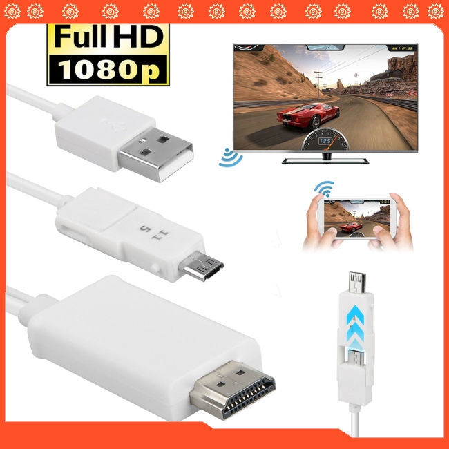 Bộ chuyển đổi MHL Micro USB sang HDMI HD 1080P TV cho điện thoại Android , máy tính bảng