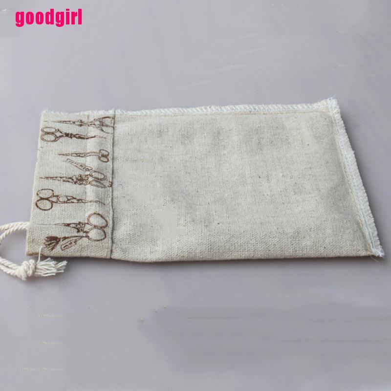 Good 1 Pcs Linen Jute Sack Jewelry Pouch Favor Drawstring Gift Bags Holder Giá Đỡ