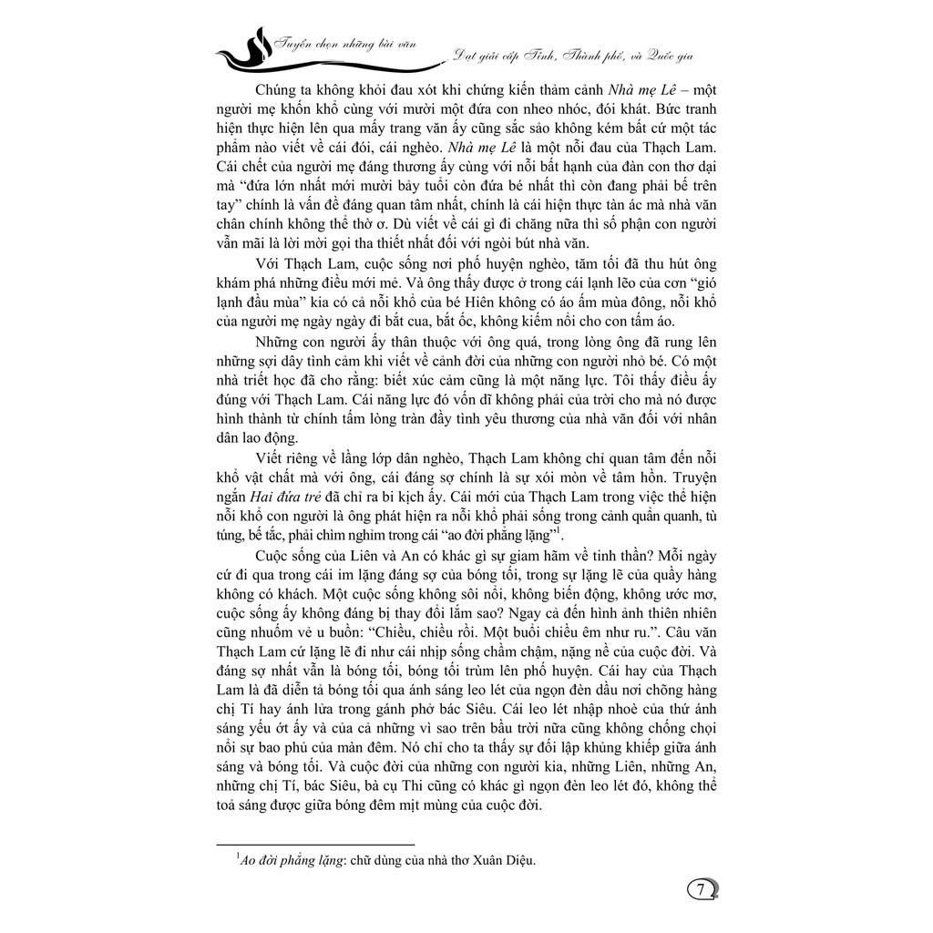 Sách tuyển chọn những bài văn đạt giải cấp thành phố, tỉnh và quốc gia