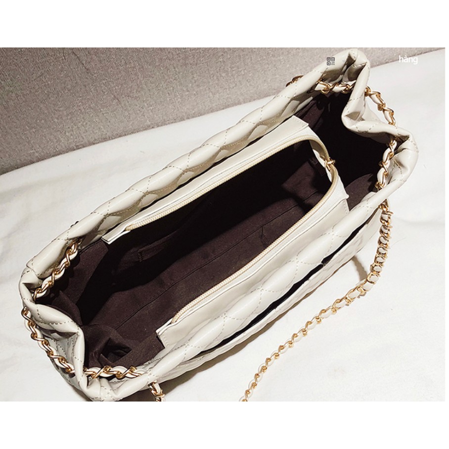 D191 Túi xách,túi đeo chéo bản to dây xích trẻ trung năng động