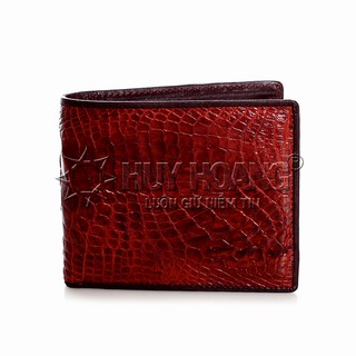 Ví nam da cá sấu ngăn sau màu nâu đất PH2220