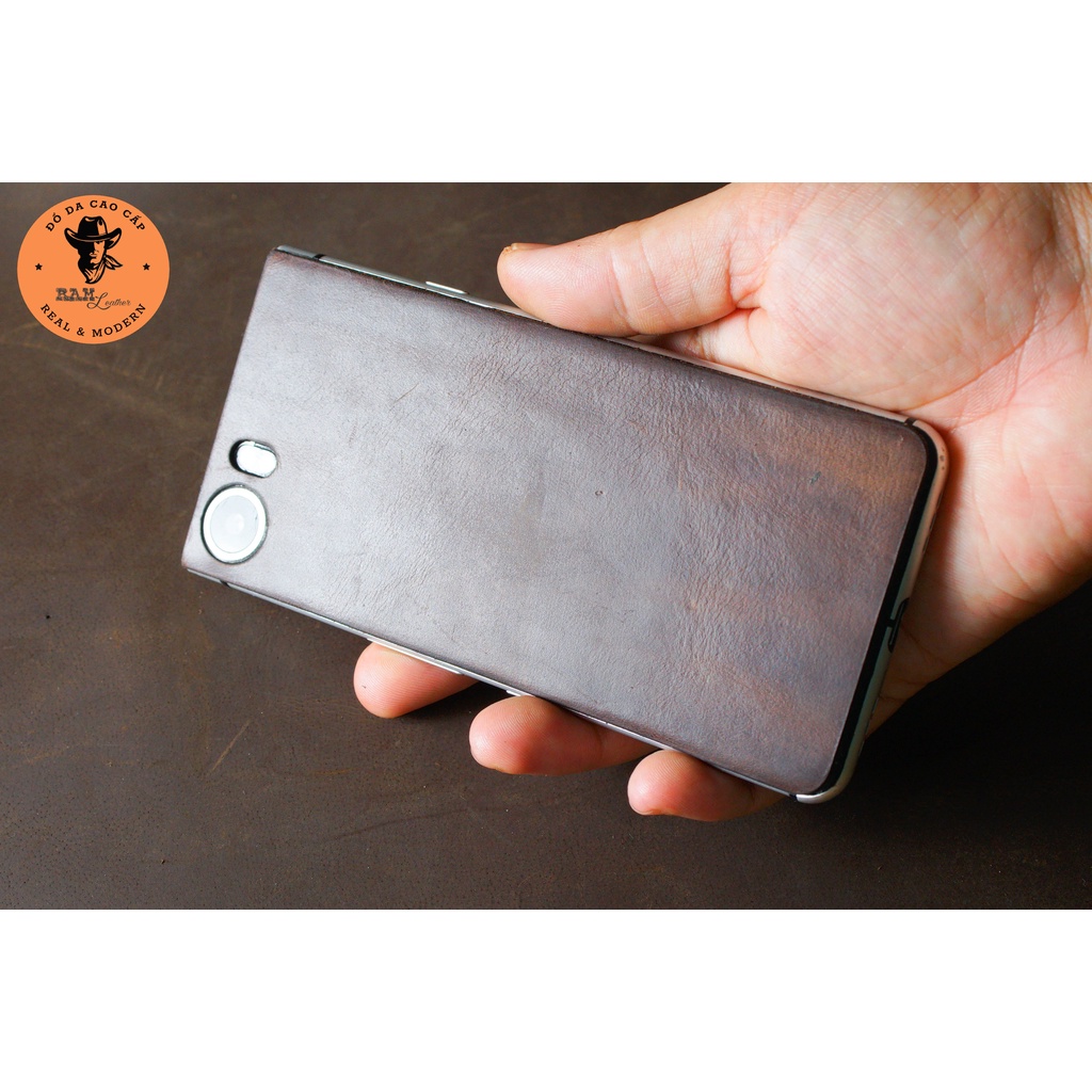Miếng dán lưng điện thoại da bò cho Blackberry Key1 - RAM Leather