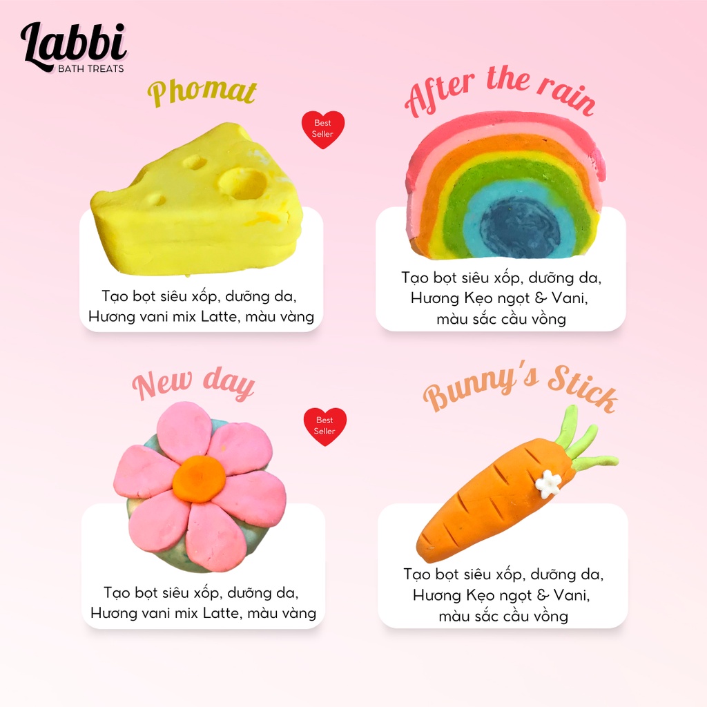 TỔNG HỢP  Bubble Bar / Bánh tạo bọt bồn tắm