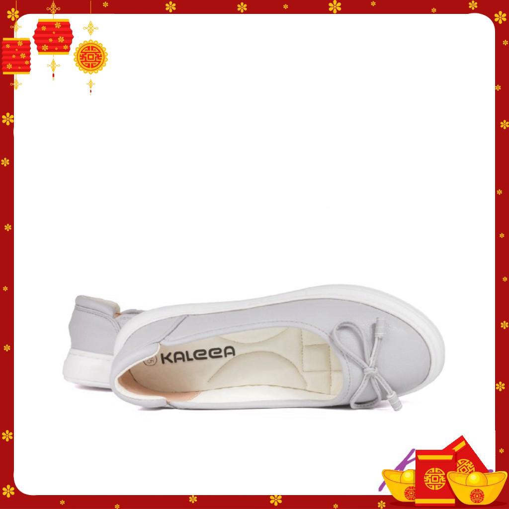 Giày slip on nữ 3p - Kaleea HTK2004 - giầy bệt nữ VNXK da bò 100%, siêu nhẹ chỉ 200gr, nâng chiều cao,tôn dáng