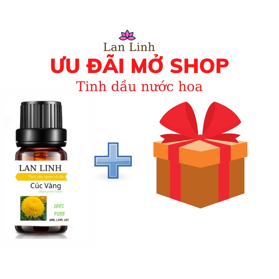 Tinh dầu thiên nhiên nguyên chất thơm lâu hương Hoa Cúc cô đặc Lan Linh, khử mùi, xông thư giãn