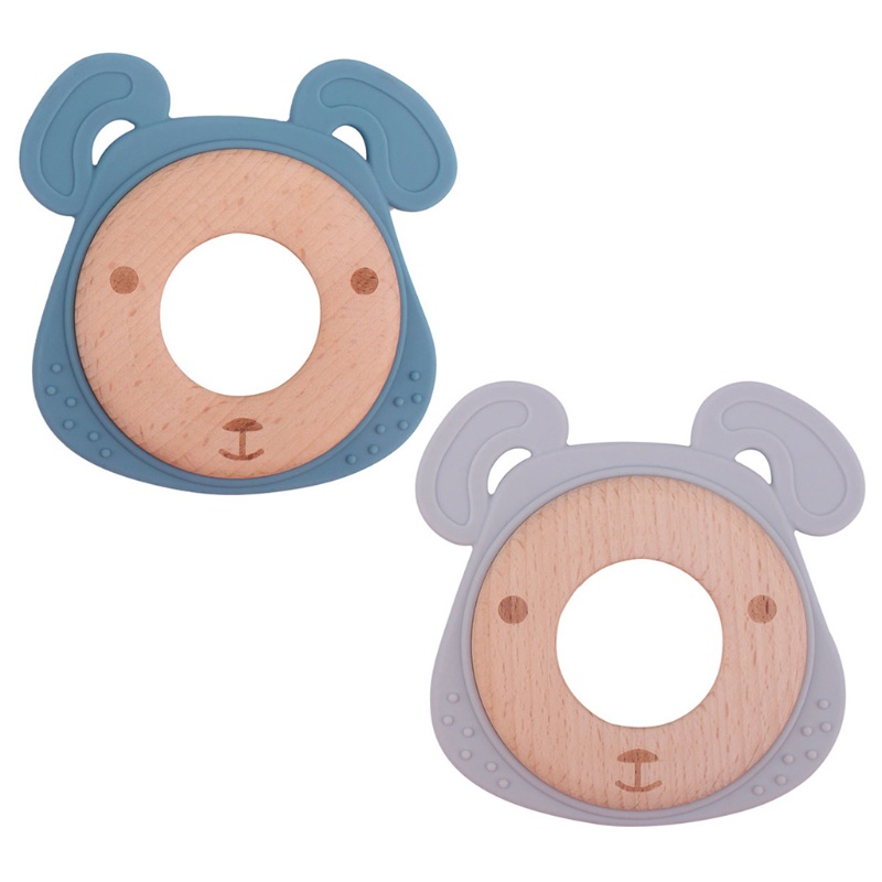 Đồ Chơi Ngậm Nướu Hình Gấu Hoạt Hình Bằng Silicon Cho Bé