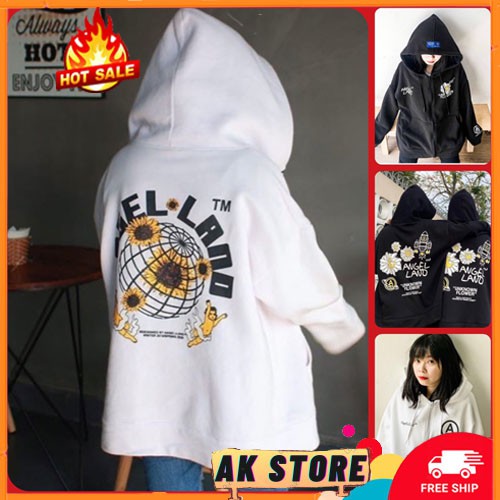 [Kèm Quà] ÁO HOODIE - ÁO KHOÁC NỈ NGOẠI Angel Land (Kèm Ảnh Thật) - AK.STORE