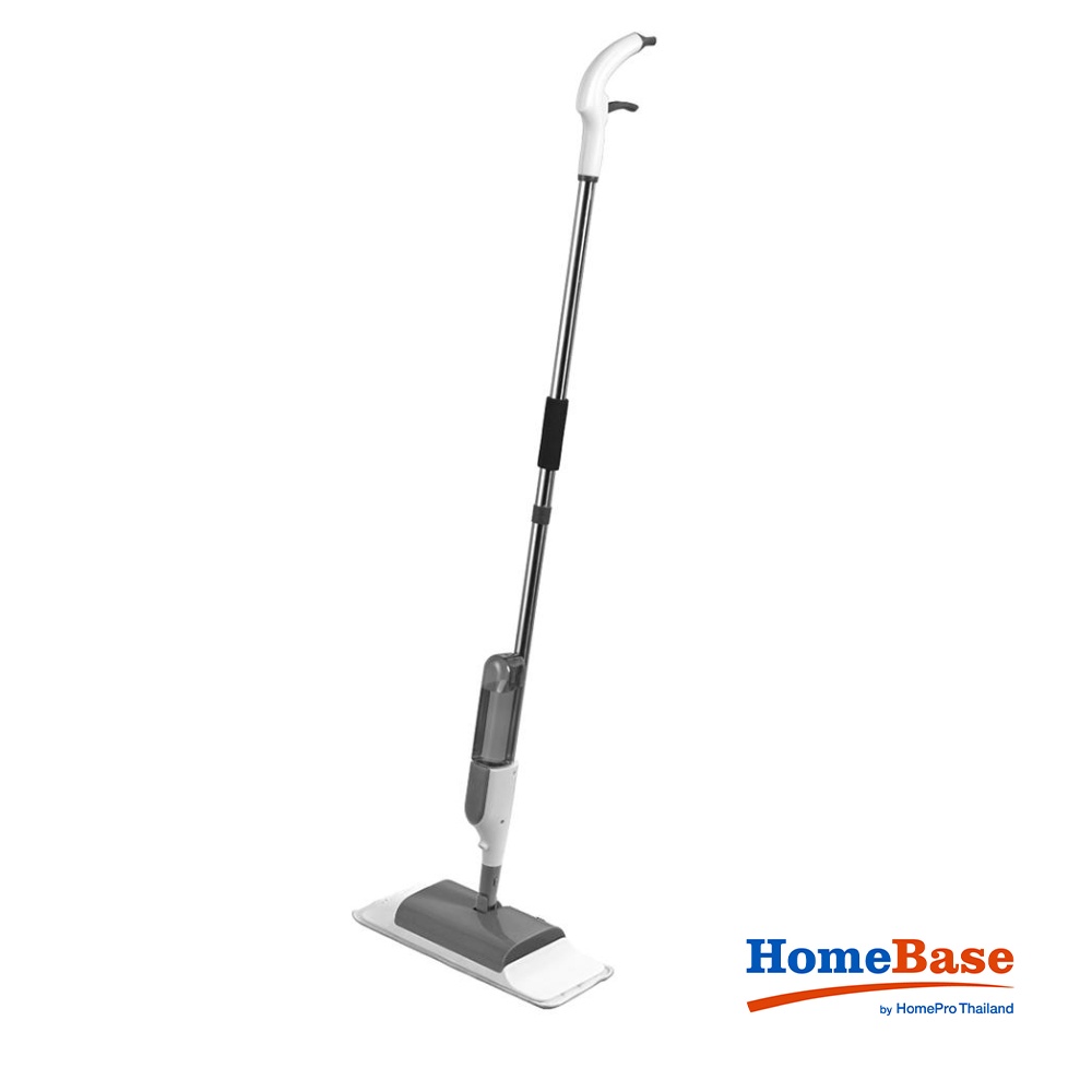 HomeBase ACCO Chổi lau nhà phun nước 3 trong 1 bằng Microfiber NAMI 16inch W40xH125xD13cm màu trắng/xám