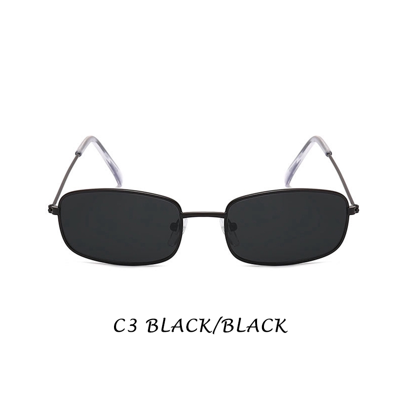 【HENGHA】【READY STOCK】Korean Design Retro Candy Color Small Metal Frame Sunglasses Women/Men