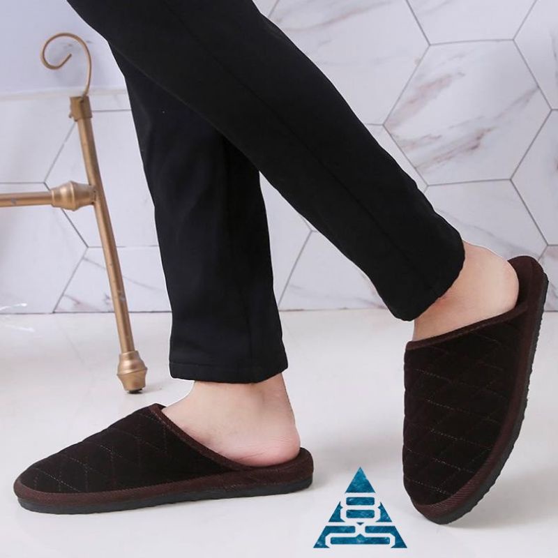 (Giá Rẻ)Đôi dép xốp nỉ bông giữ ấm đi trong nhà
