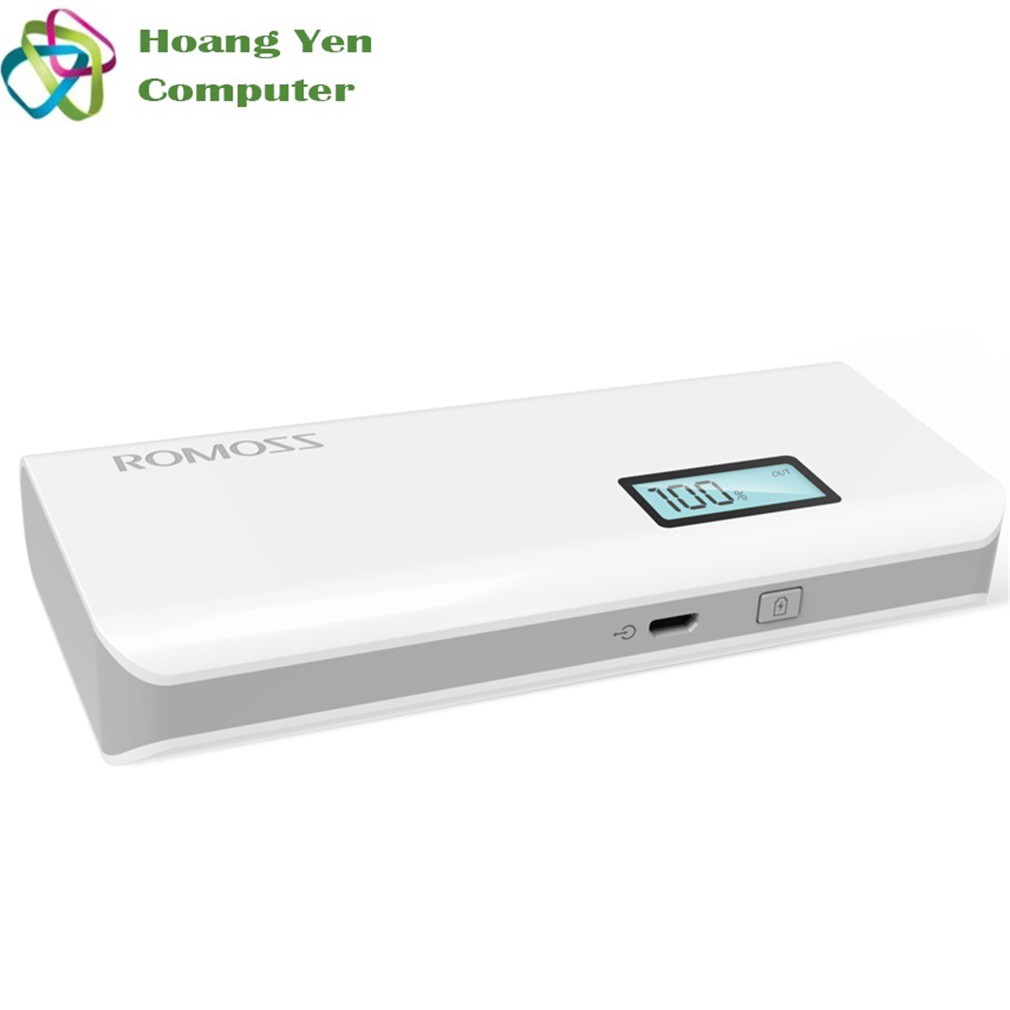 Sạc dự phòng Romoss Sense 4 Plus 10000mah (LCD) giá rẻ - BH 1 năm | Pin dự phòng Romoss Sense 4 Plus