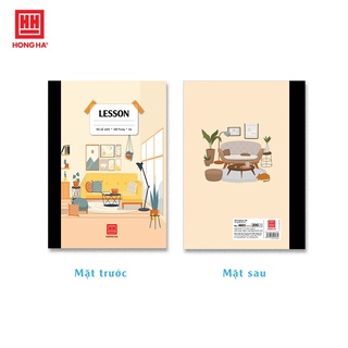 Sổ bìa bồi Hồng Hà Lesson A4 200 Trang - 4603 - Có kẻ lề