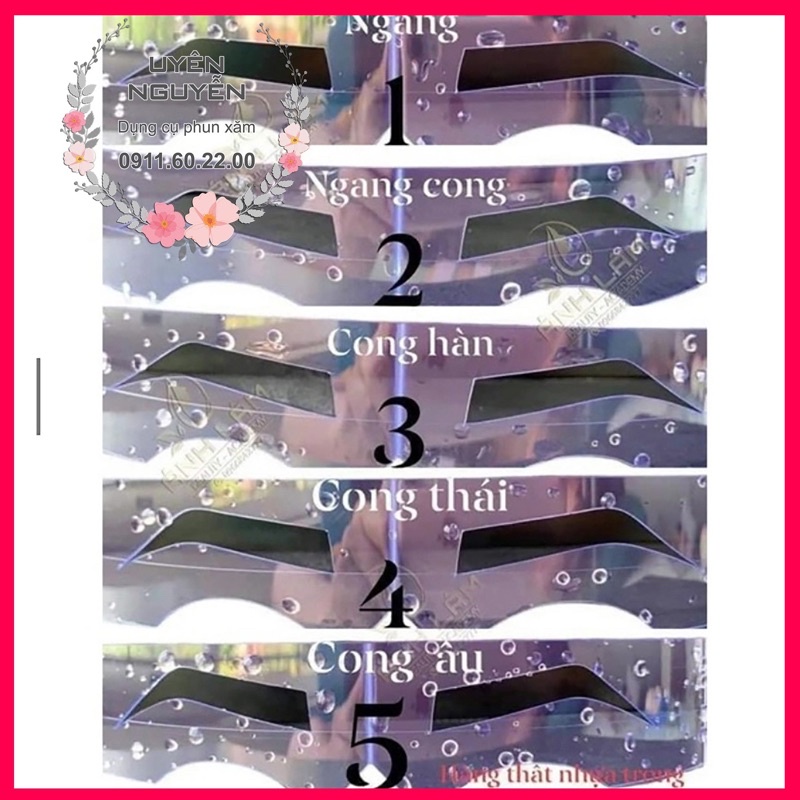 Khuôn mày Vietlips 5 dáng