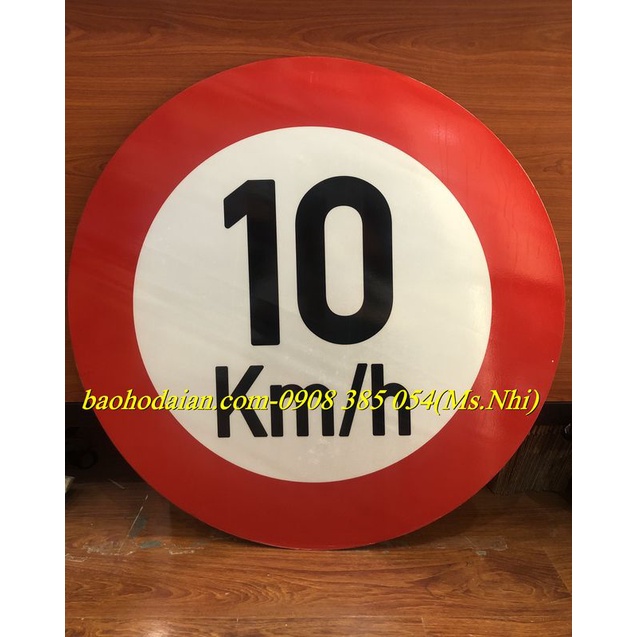 Biển báo giao thông thép mạ kẽm dán decal phản quang 610TQ