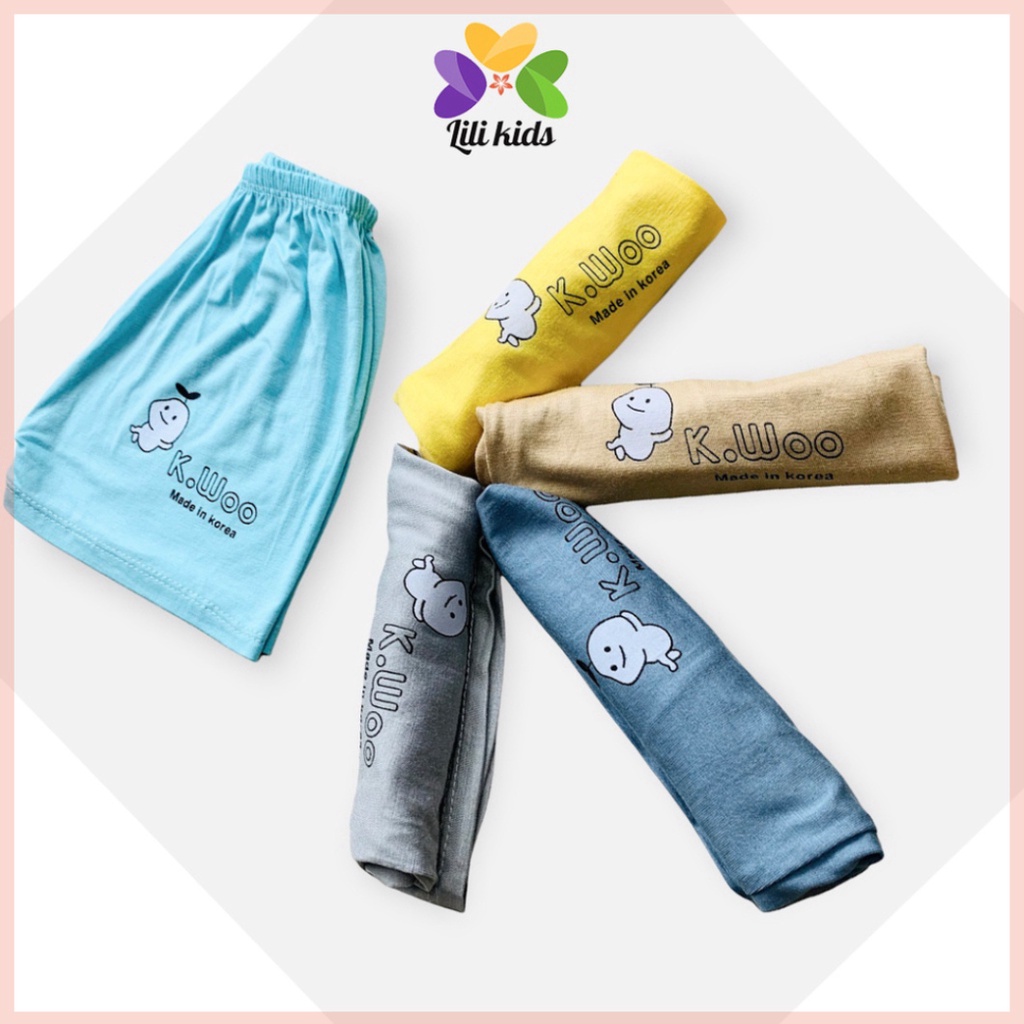 Quần đùi cho bé LILIKIDS màu xanh đậm chất thun lạnh thông hơi mềm mịn QC04.2