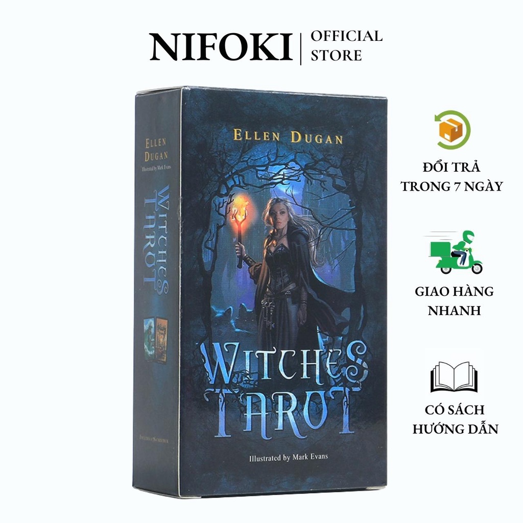 Bộ bài Tarot Witches Size Chuẩn Gốc D5