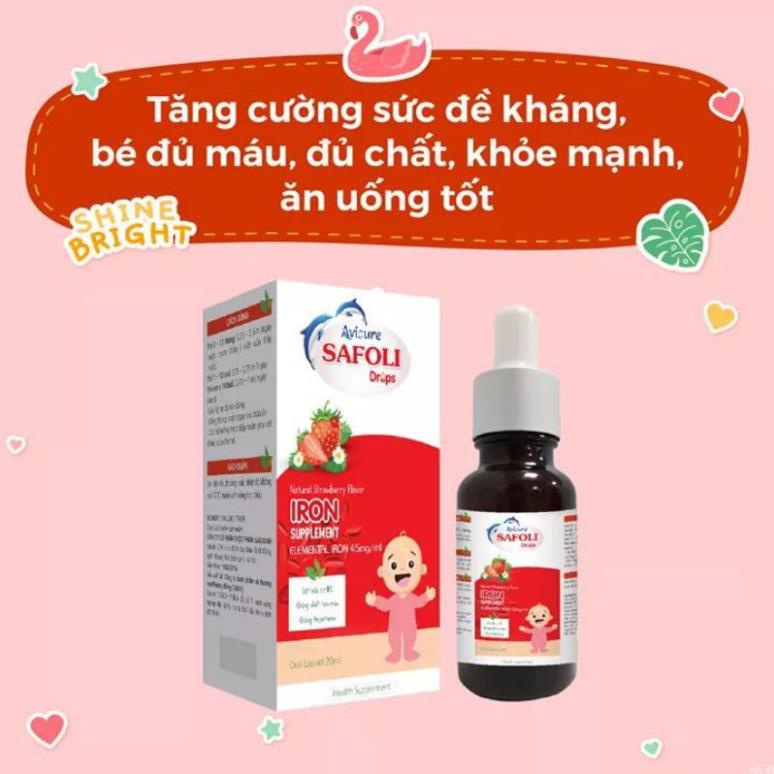 ComBo Bộ 3 Sản Phẩm Bổ Sung Vi Dưỡng Chất Cho Bé. Avisure DHa,Safoli Drop,Vitamin D3-Mk7