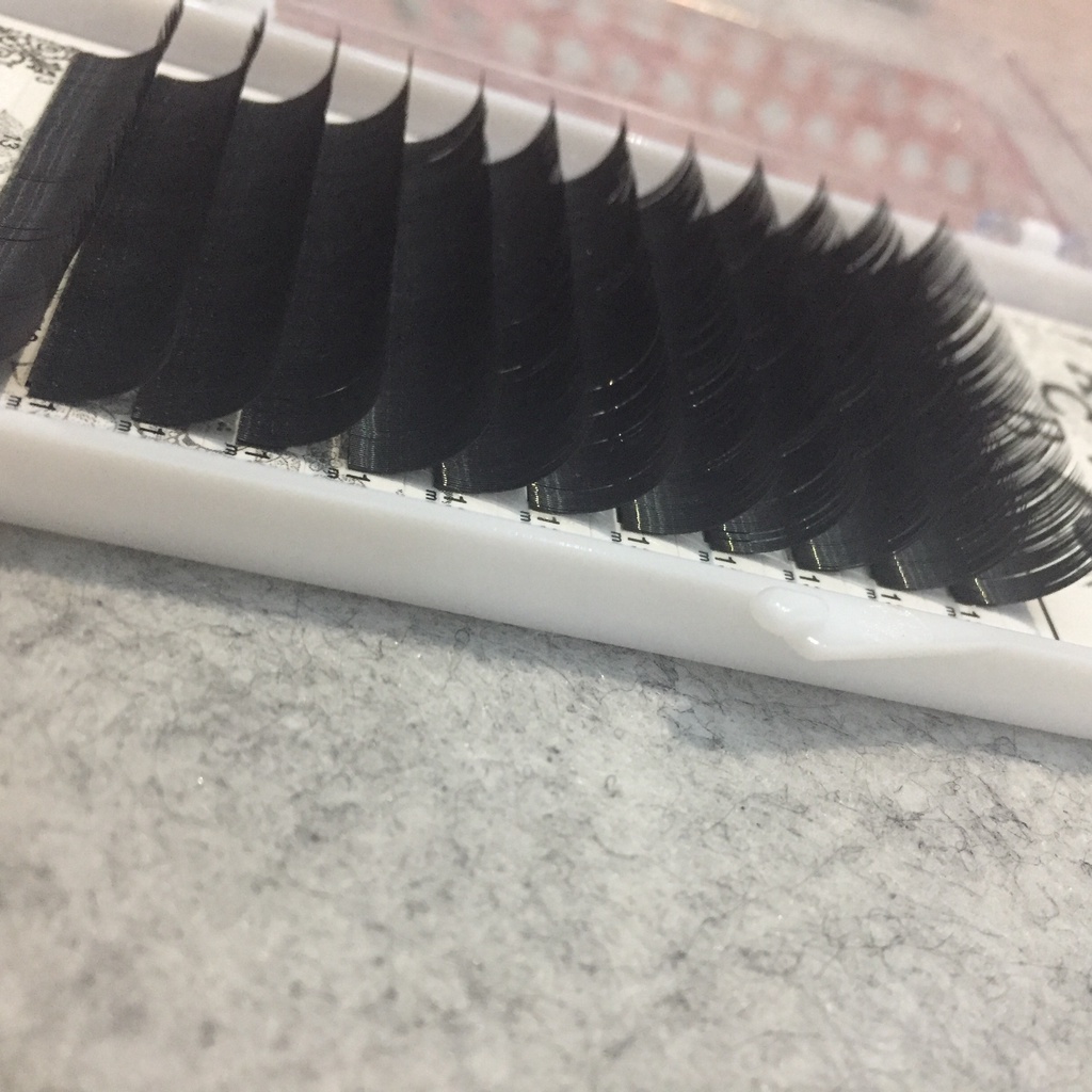 Mi khay dày 0.18 -0.20 độ cong C D Đức Eyelash