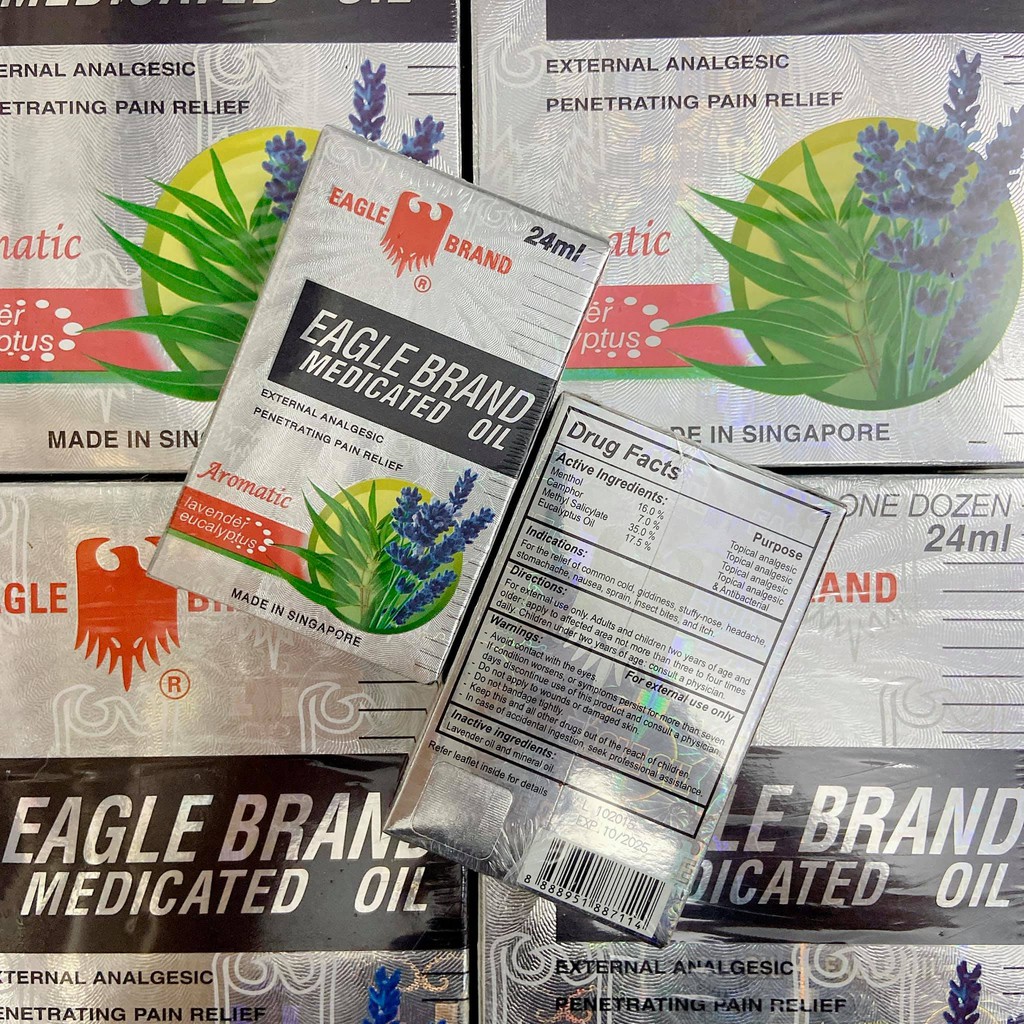 Dầu gió trắng Mỹ Eagle Brand Medicated Oil 24ml