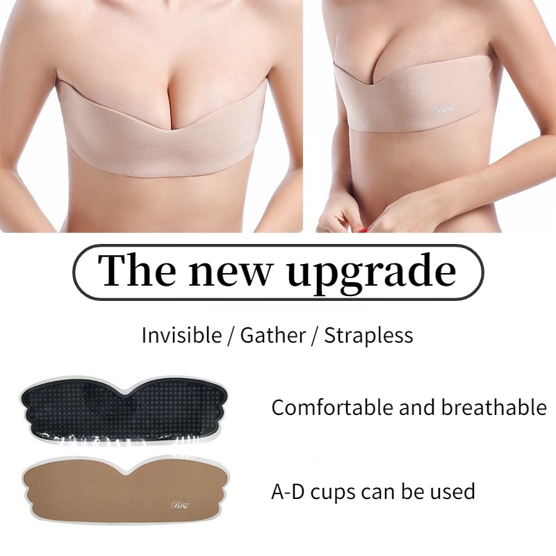 One Miếng Dán Ngực Silicon Không Dây Thoáng Khí Vô Hình