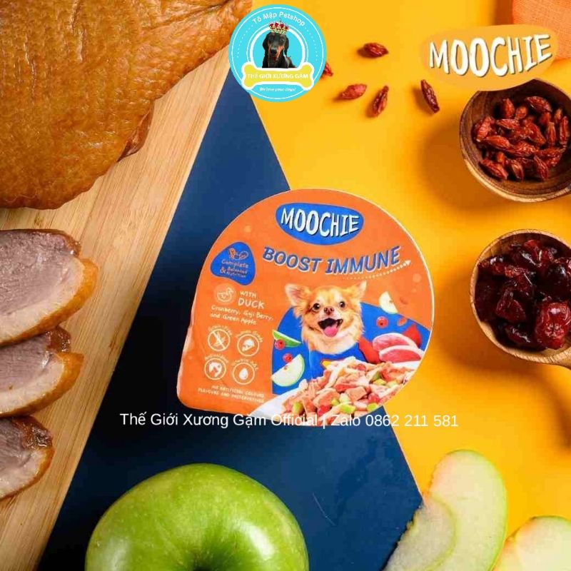 [Mã PET50K giảm Giảm 10% - Tối đa 50K đơn từ 250K] MOOCHIE PATE THỨC ĂN ƯỚT CHO CHÓ 85GR