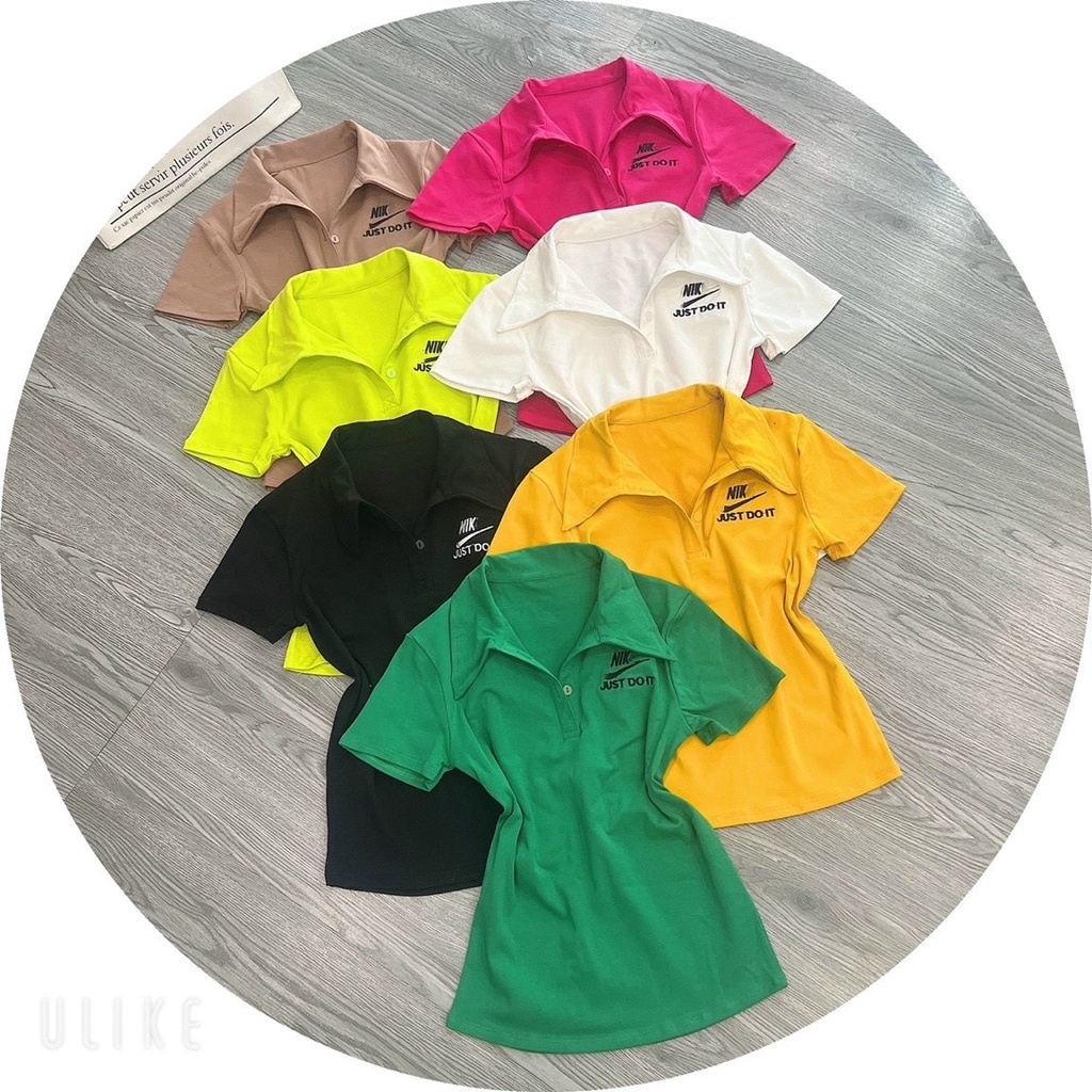 Áo thun PoLo phối Lô Gô JUST DOIT