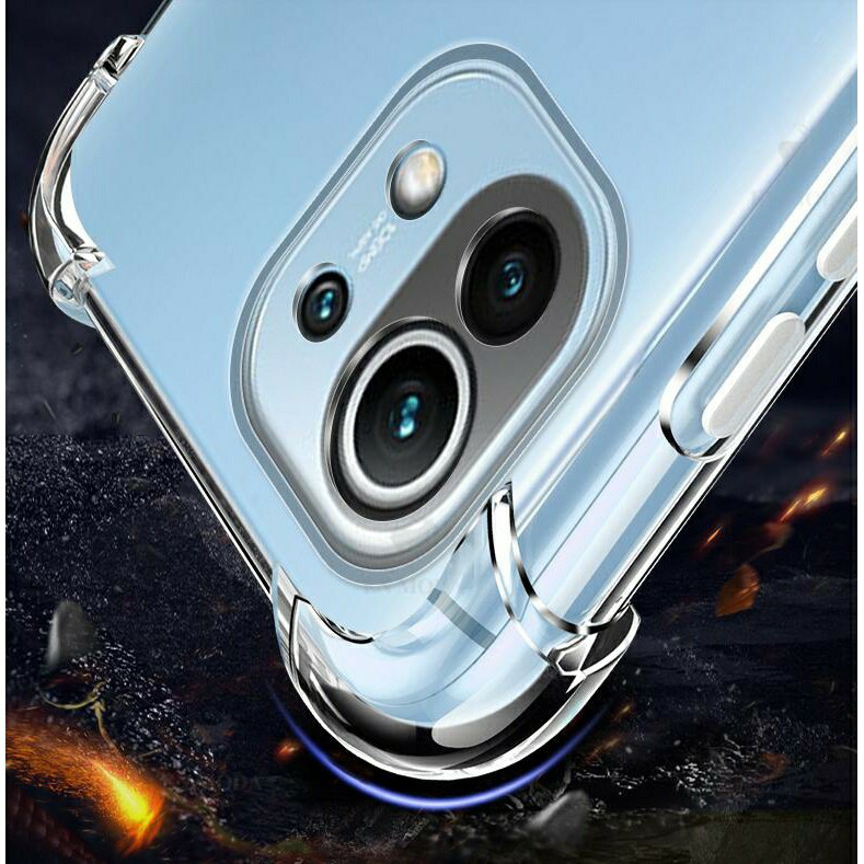 Ốp lưng Xiaomi Mi 11 / Mi 11 5G / 11 Pro / 11 Ultra / 12s Ultra dẻo trong suốt lồi 4 góc chống sốc cao cấp