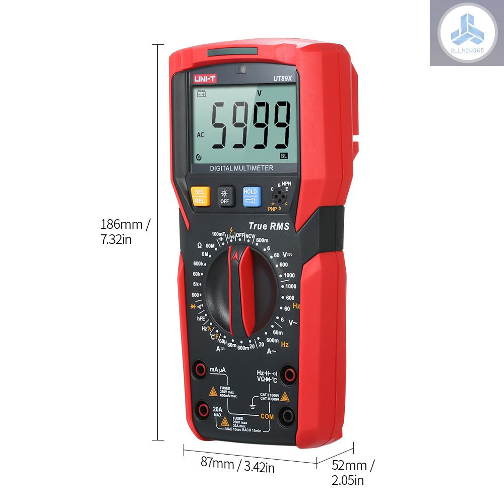 Đồng Hồ Vạn Năng Uni-T Ut89X 6000 Counts Màn Hình Lcd Ac / Dc