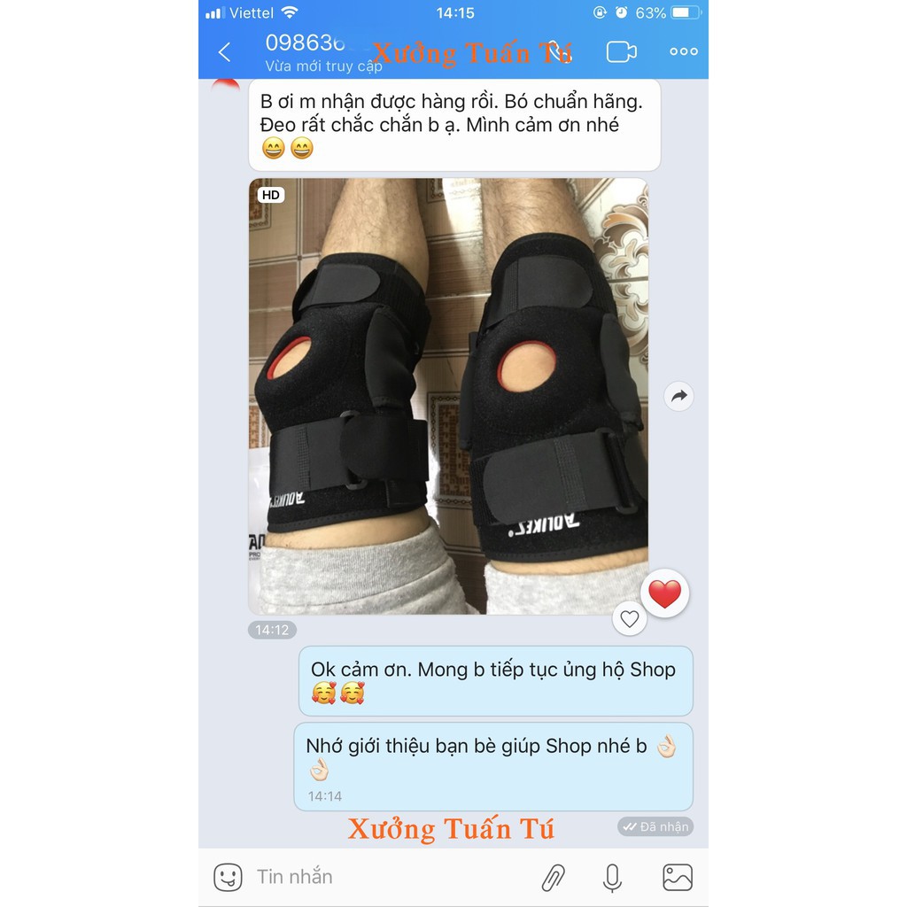 Băng đầu gối thể thao Aolikes AL 7907 chính hãng, Bó gối H5 thế hệ mới chống đứt dây chằng (1đôi) ca