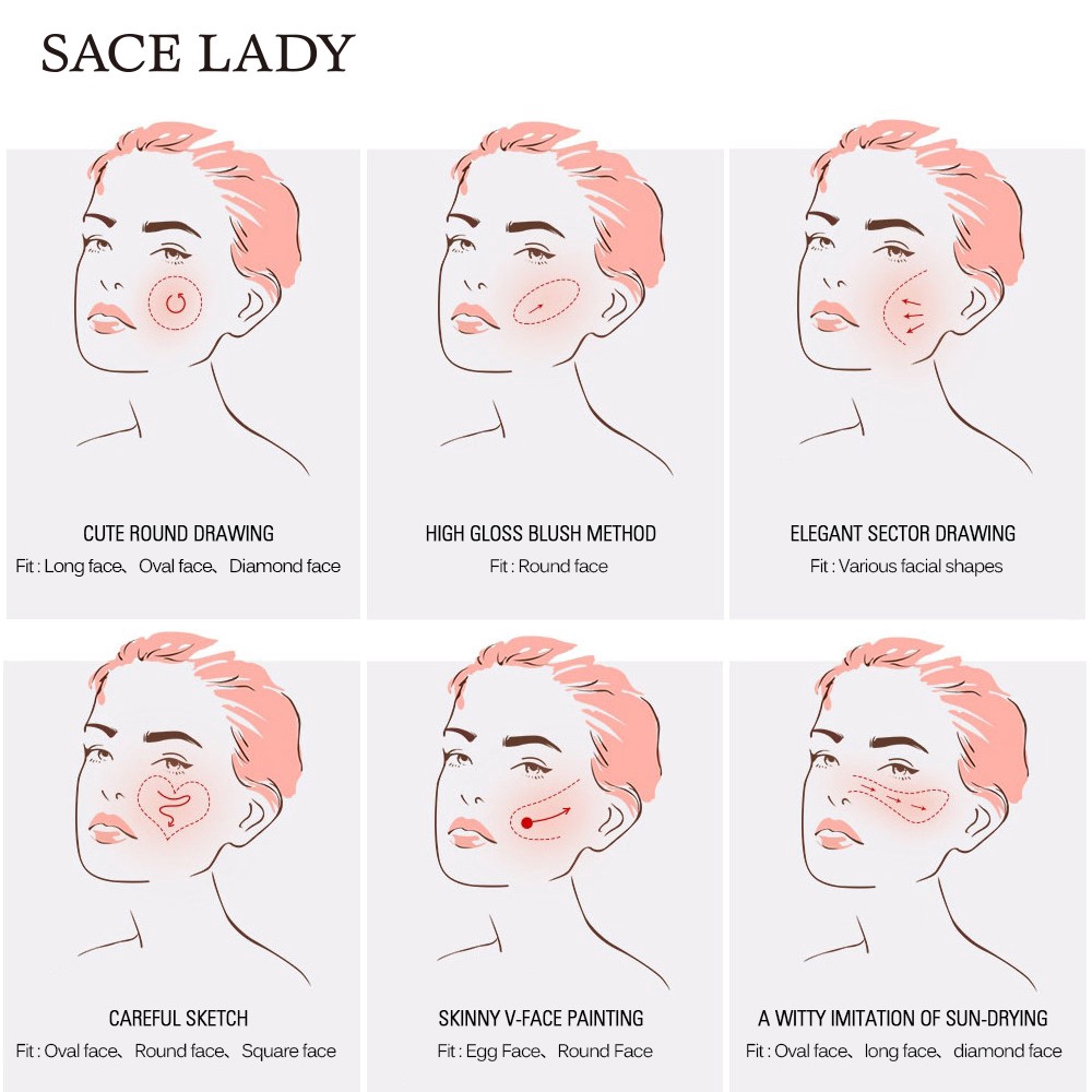 Phấn Má Hồng SACE LADY Dạng Nén Lâu Trôi Làm Sáng Da Cao Cấp 6g | BigBuy360 - bigbuy360.vn