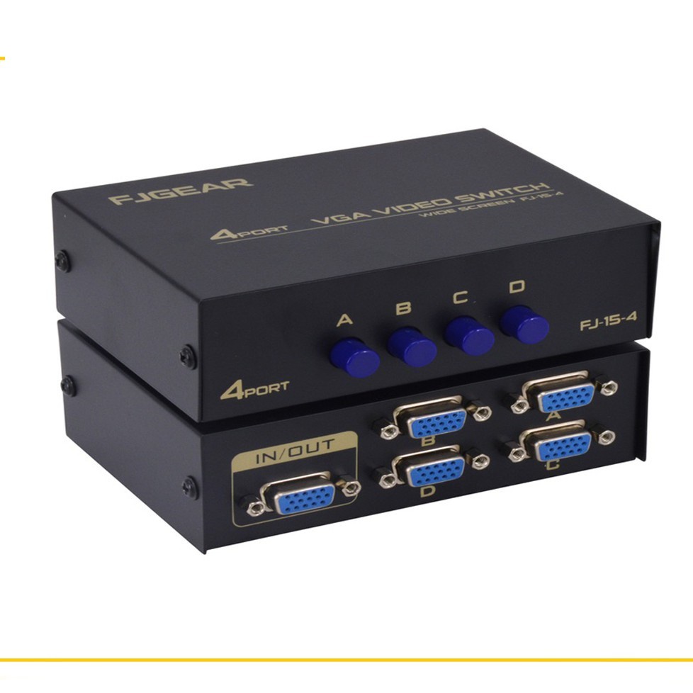 BỘ CHIA  VGA 4CPU TO 1 MÀN HÌNH FJGEAR