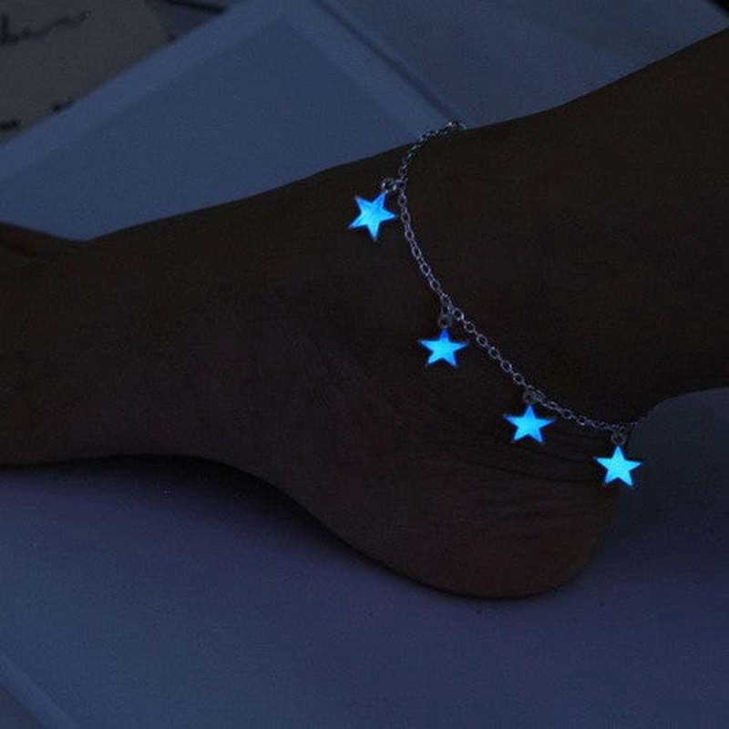 Lắc chân hình ngôi sao xanh phát sáng | BigBuy360 - bigbuy360.vn