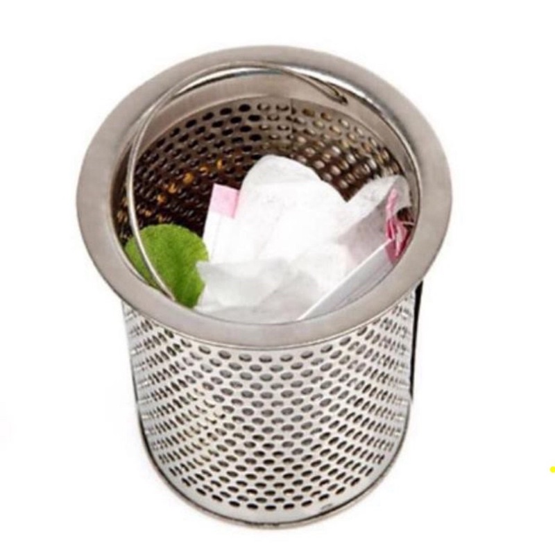 Compo giỏ lọc rác + nắp đậy bồn rửa chén bát bằng inox sạch sẽ tiện lợi