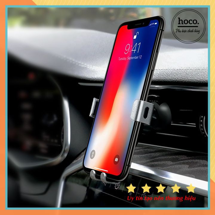Giá Đỡ Điện Thoại Gắn Cửa Thoát Khí Trên Ô Tô Hoco CA56 Cho Điện Thoại Từ 3.5 - 6 Inch