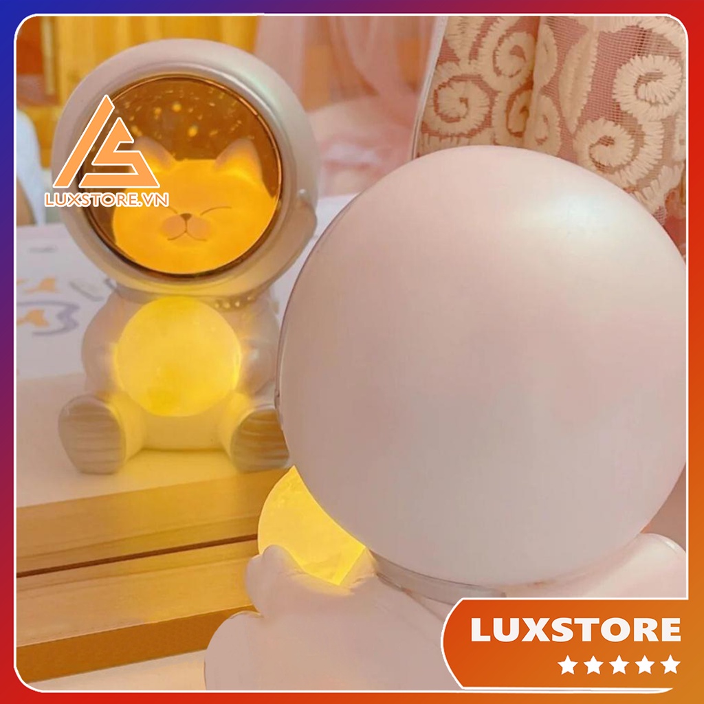 ĐÈN NGỦ ĐỂ BÀN DECOR TRANG TRÍ GẤU MÈO PHI HÀNH GIA  – LUXSTORE