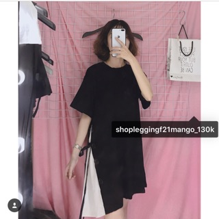 Váy phối dây nơ eo